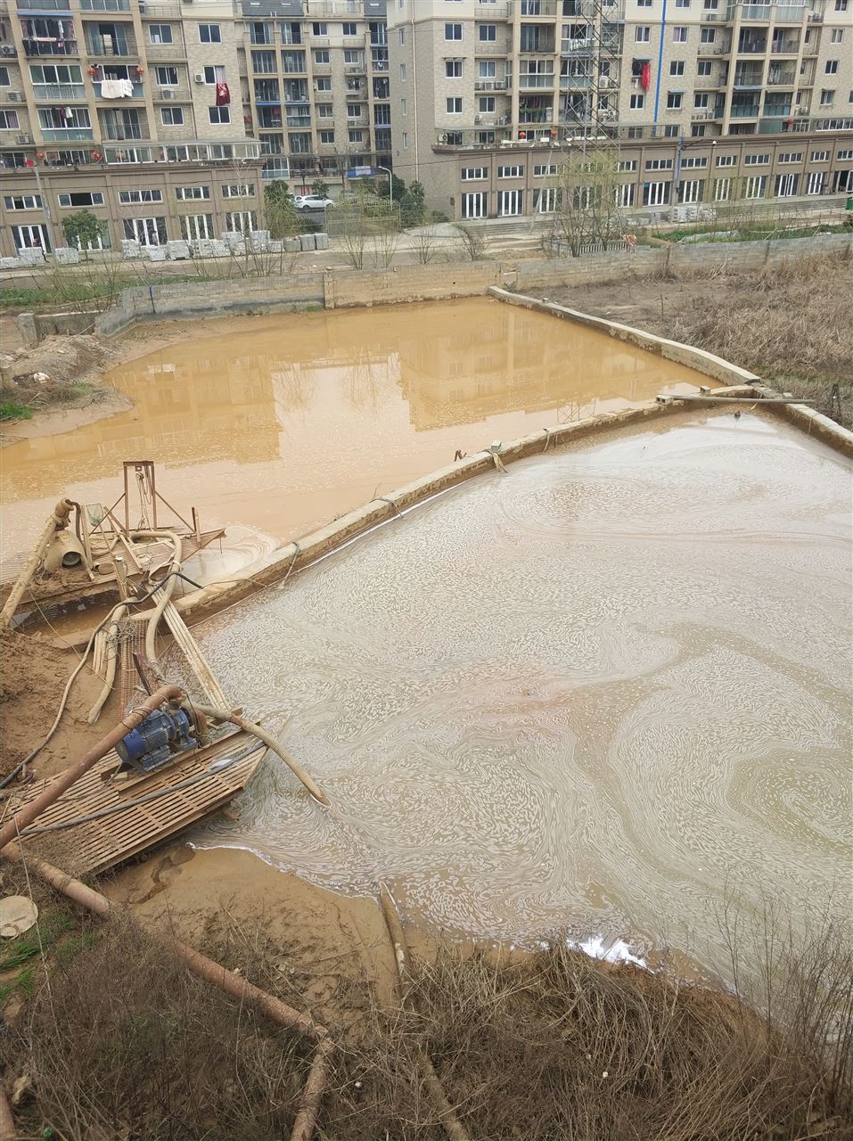 天河沉淀池淤泥清理-厂区废水池淤泥清淤