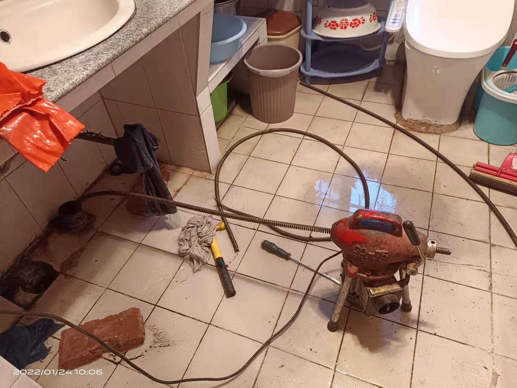 天河疏通厨房下水道，地漏疏通